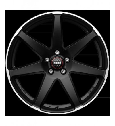 Janta Aliaj MOMO Seven MATT BLACK POLISHED 8X18 5X108 ET 42 CB 72.3